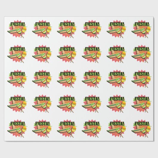 Mexican Fiesta Cadeaupapier (Vlak)