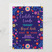 Mexican Fiesta Cielito Lindo Birthday Invitation Kaart (Voorkant)