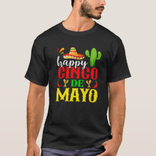 Mexican Fiesta Cinco de Mayo Funny Costume Mannen  T-shirt