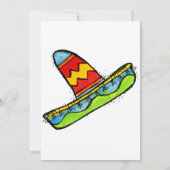 Mexican Fiesta Cinco de Mayo Invitations White Kaart (Achterkant)