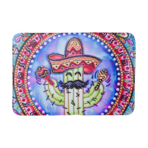 Mexican Fiesta Cinco de Mayo Sombrero Pet Blauw Ro Badmat