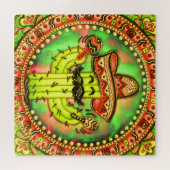 Mexican Fiesta Cinco de Mayo Sombrero Pet Green Legpuzzel (Horizontaal)