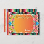 Mexican Fiesta Dank je wel briefje Notitiekaartje (Voorkant / Achterkant)
