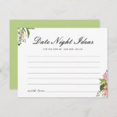 Mexican Fiesta Date Night Ideas Vrijgezellenfeest Informatiekaartje (Voorkant / Achterkant)