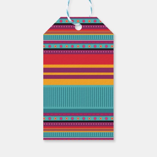 Mexican Fiesta Drive door Baby shower dank u label Cadeaulabel (Achterkant)