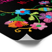Mexican Fiesta Embroidery Welcome Poster (Hoek)