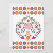 Mexican Fiesta Floral Couples Vrijgezellenfeest Kaart (Achterkant)