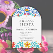 Mexican Fiesta Floral Latina Arch Vrijgezellenfees Kaart