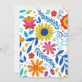 Mexican Fiesta Floral Latina Vrijgezellenfeest Kaart (Achterkant)