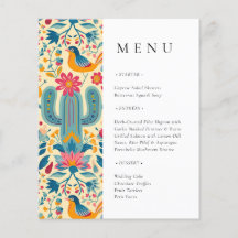 Mexican Fiesta Floral Vrijgezellenfeest Menu
