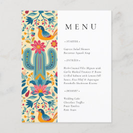 Mexican Fiesta Floral Vrijgezellenfeest Menu