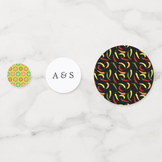 Mexican Fiesta Floral Wedding Con Confetti (Achterkanten)