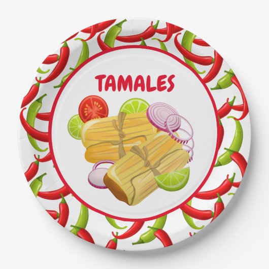 Mexican Fiesta Food Tamale Party Paper Bord (Voorkant)