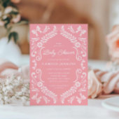 Mexican Fiesta Girl Baby shower Kaart