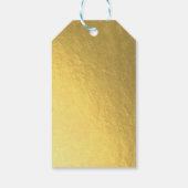 Mexican Fiesta Gold Foil Bloemengunst cadeau label Cadeaulabel (Achterkant)