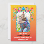 Mexican Fiesta Gold Glitter Save the Date Photo (Voorkant)
