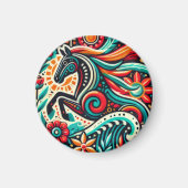 Mexican fiesta horse magneet (Voorkant)