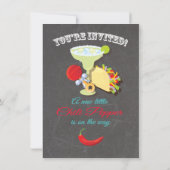 Mexican Fiesta Hot Mama Baby shower Invitation Kaart (Achterkant)
