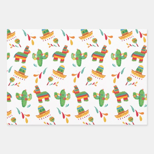 Mexican Fiesta Inpakpapier Vel (Voorkant 2)