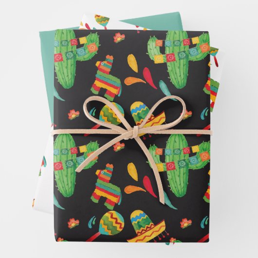 Mexican Fiesta Inpakpapier Vel (In situ)