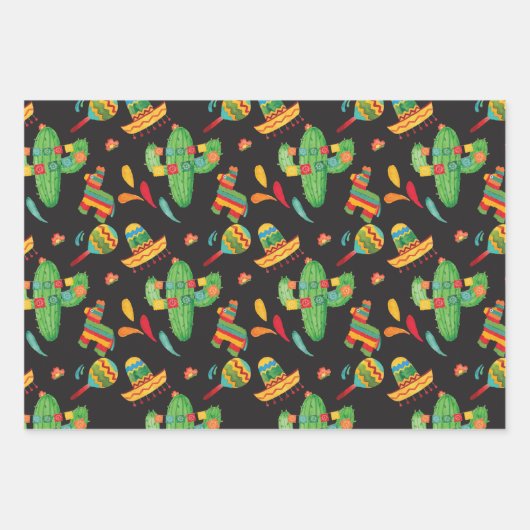 Mexican Fiesta Inpakpapier Vel (Voorkant)
