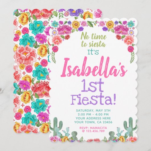 Mexican Fiesta Kaart (Voorkant / Achterkant)