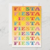 Mexican Fiesta Lingerie Shower Invitation Kaart (Achterkant)