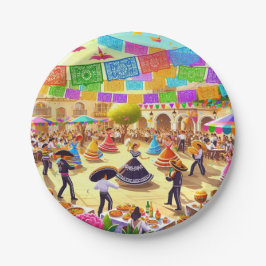 Mexican Fiesta Papieren Bordje