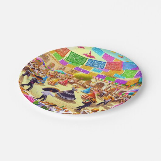 Mexican Fiesta Papieren Bordje (Gekanteld)