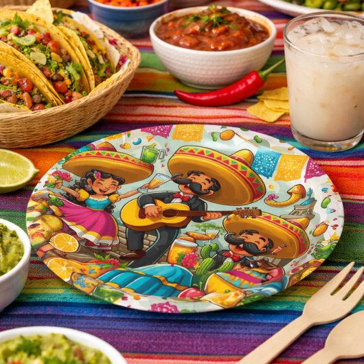 Mexican Fiesta Papieren Bordje