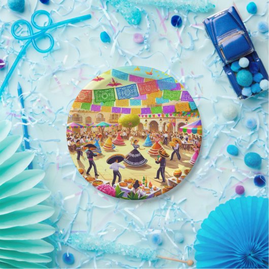 Mexican Fiesta Papieren Bordje (Feest)