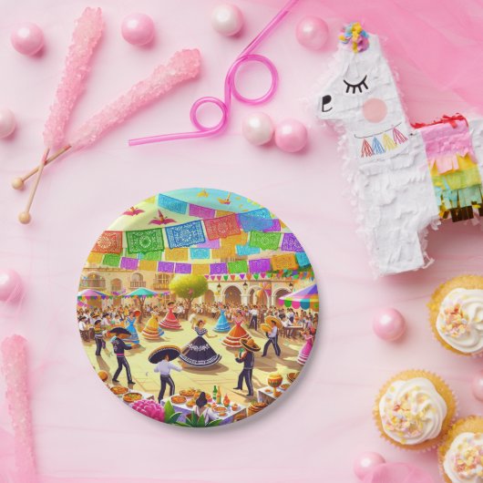 Mexican Fiesta Papieren Bordje (Feest)