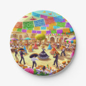 Mexican Fiesta Papieren Bordje (Voorkant)