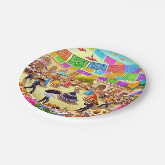 Mexican Fiesta Papieren Bordje (Gekanteld)