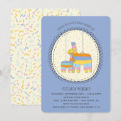 Mexican Fiesta Piñata en Baby shower Invitation Kaart (Voorkant / Achterkant)