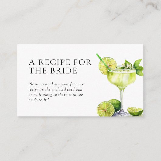 Mexican Fiesta Recept Request Vrijgezellenfeest Informatiekaartje (Voorkant)