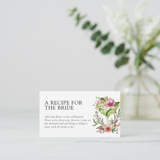 Mexican Fiesta Recept Request Vrijgezellenfeest Informatiekaartje (Staand voorkant)