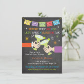 Mexican Fiesta Rehearsal Dinner Chalkboard Kaart (Staand voorkant)