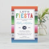 Mexican Fiesta Rehearsal Dinner Invitation Kaart (Staand voorkant)