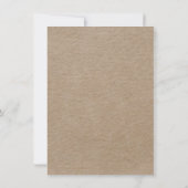 Mexican Fiesta Rehearsal Dinner Kraft Invitation Kaart (Achterkant)