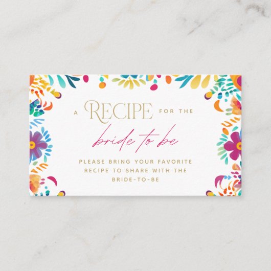 Mexican Fiesta Roze Geel Bloemen Vrijgezellenfeest Informatiekaartje (Voorkant)