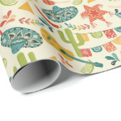 Mexican Fiesta Schattige Patterned Cadeaupapier (Rol Hoek)