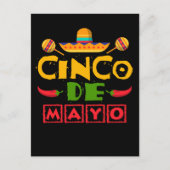 Mexican Fiesta Sombrero Happy Cinco de Mayo Briefkaart (Voorkant)