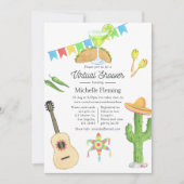 Mexican Fiesta Taco over een virtueel Vrijgezellen Kaart (Voorkant)