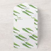 Mexican Fiesta Taco Wedding/Couples Shower All In One Uitnodiging (Buitenkant)