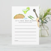 Mexican Fiesta Taco'bout Love Advieskaart (Staand voorkant)