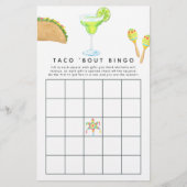 Mexican Fiesta Taco'bout Love Bingo (Voorkant)