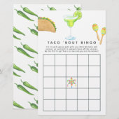 Mexican Fiesta Taco'bout Love Bingo (Voorkant / Achterkant)