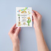 Mexican Fiesta Taco'bout Love Couples Shower Flyer (Hand)
