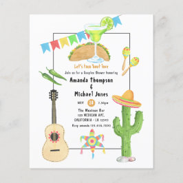 Mexican Fiesta Taco'bout Love Couples Shower Flyer